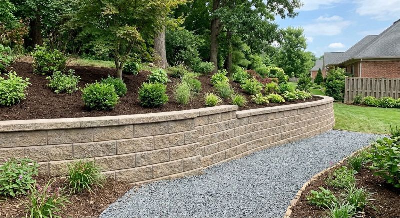 Block Retaining Wall Installation in Deland, FL