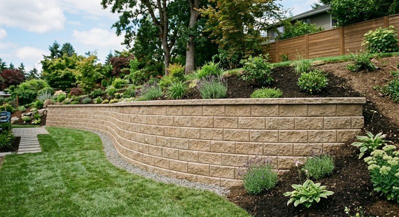 Block Retaining Wall Installation in Marin County, CA
