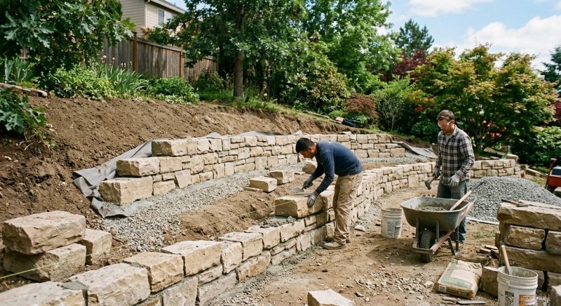 Landscape Wall Construction in Pasco County, FL