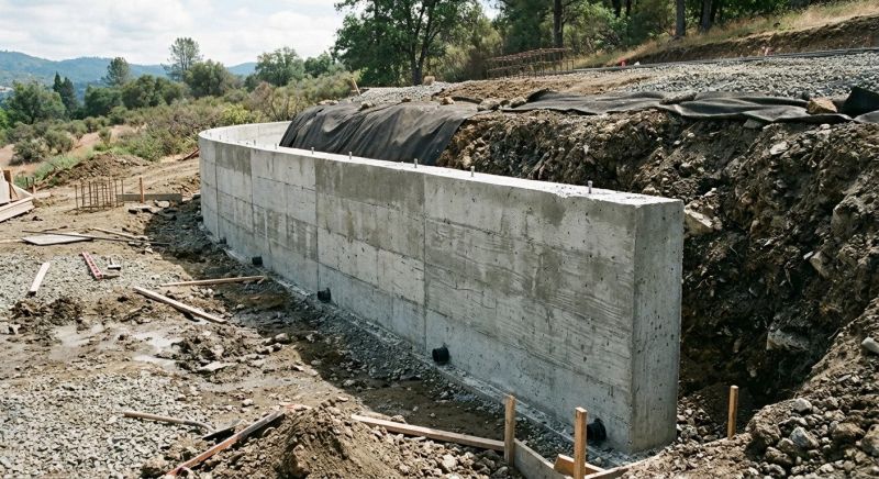 Retention Wall Installation in Sanford, FL