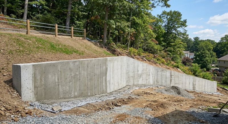 Retention Wall Installation in Deland, FL